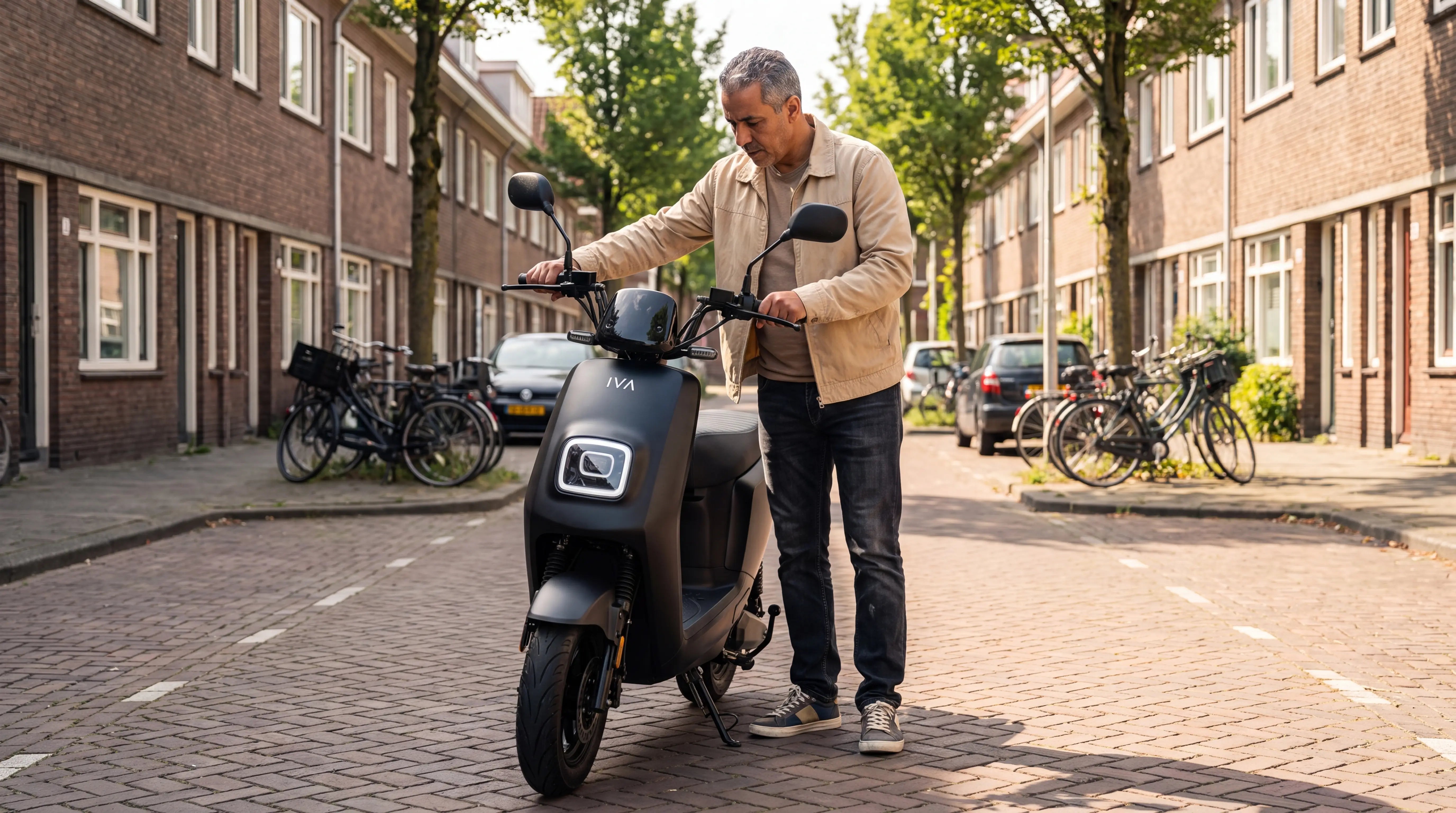 Elektrische scooter onderhoud – IVA E-GO S4 2.0 in Nederlandse straat