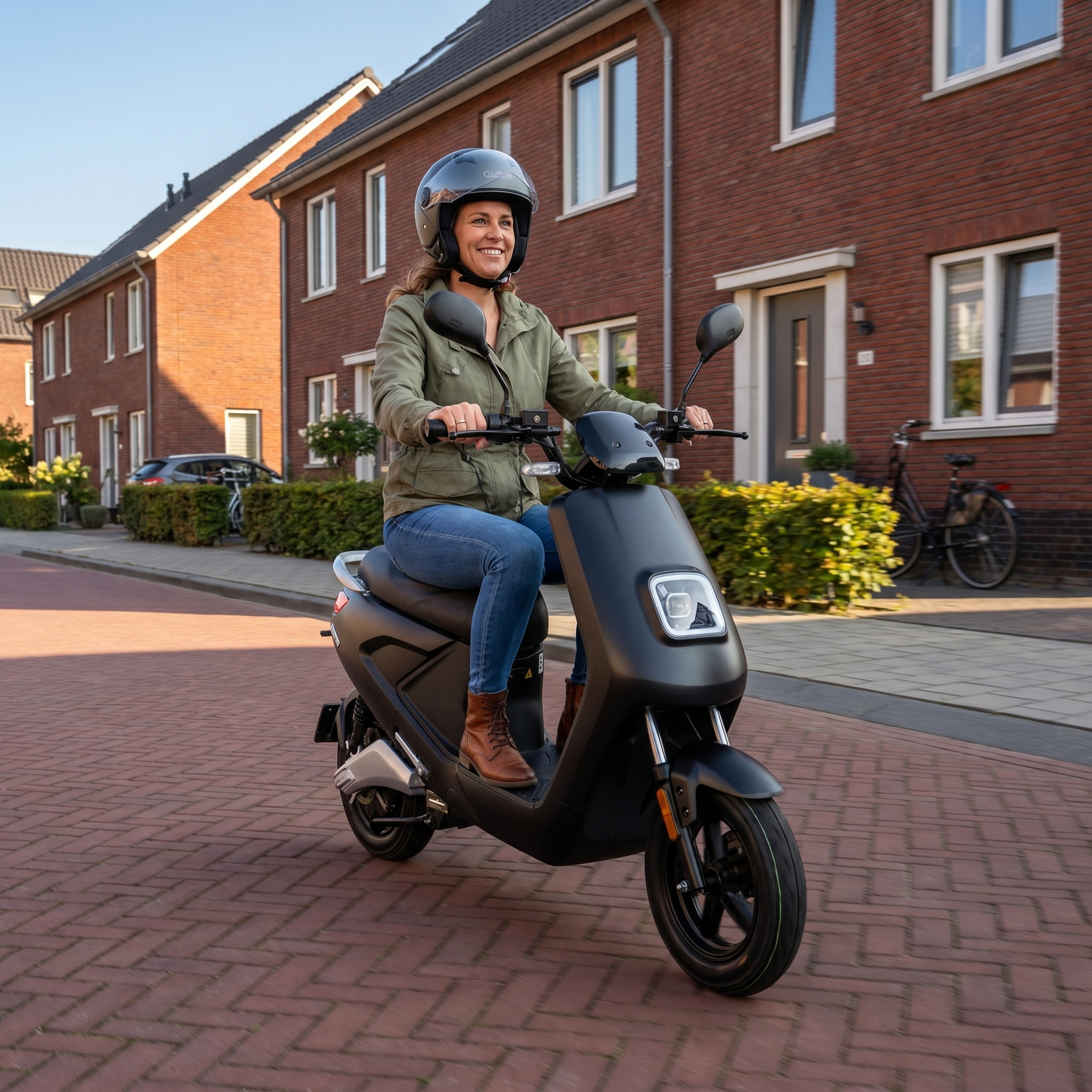 IVA E-GO S4 Matzwart lifestyle woonwijk