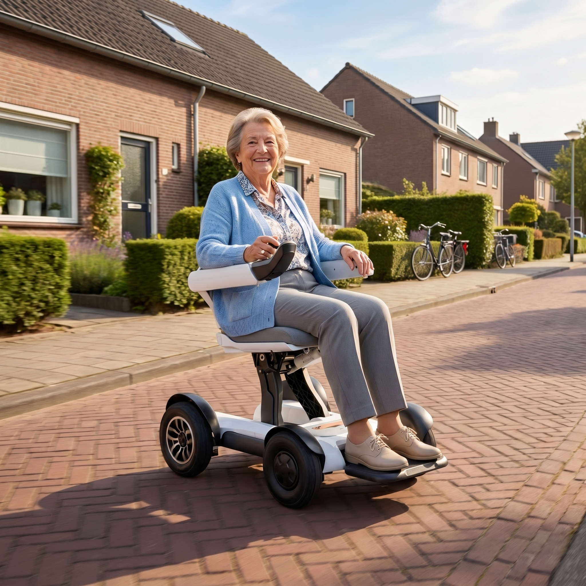 Robooter X40 Wit lifestyle woonwijk