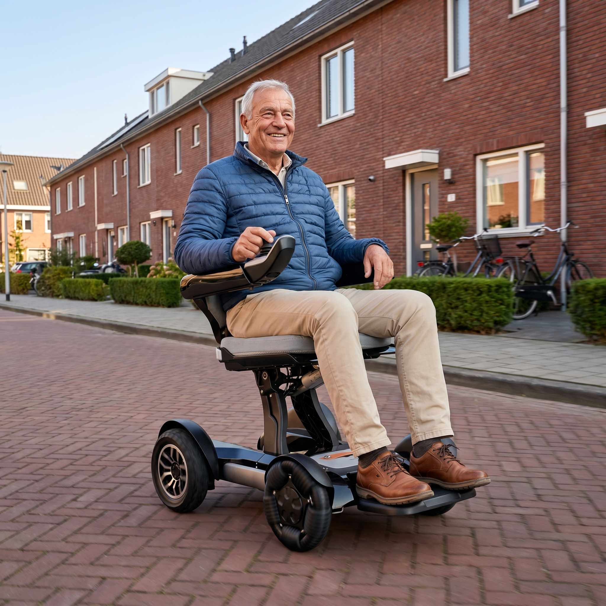 Robooter X40 Zwart lifestyle woonwijk