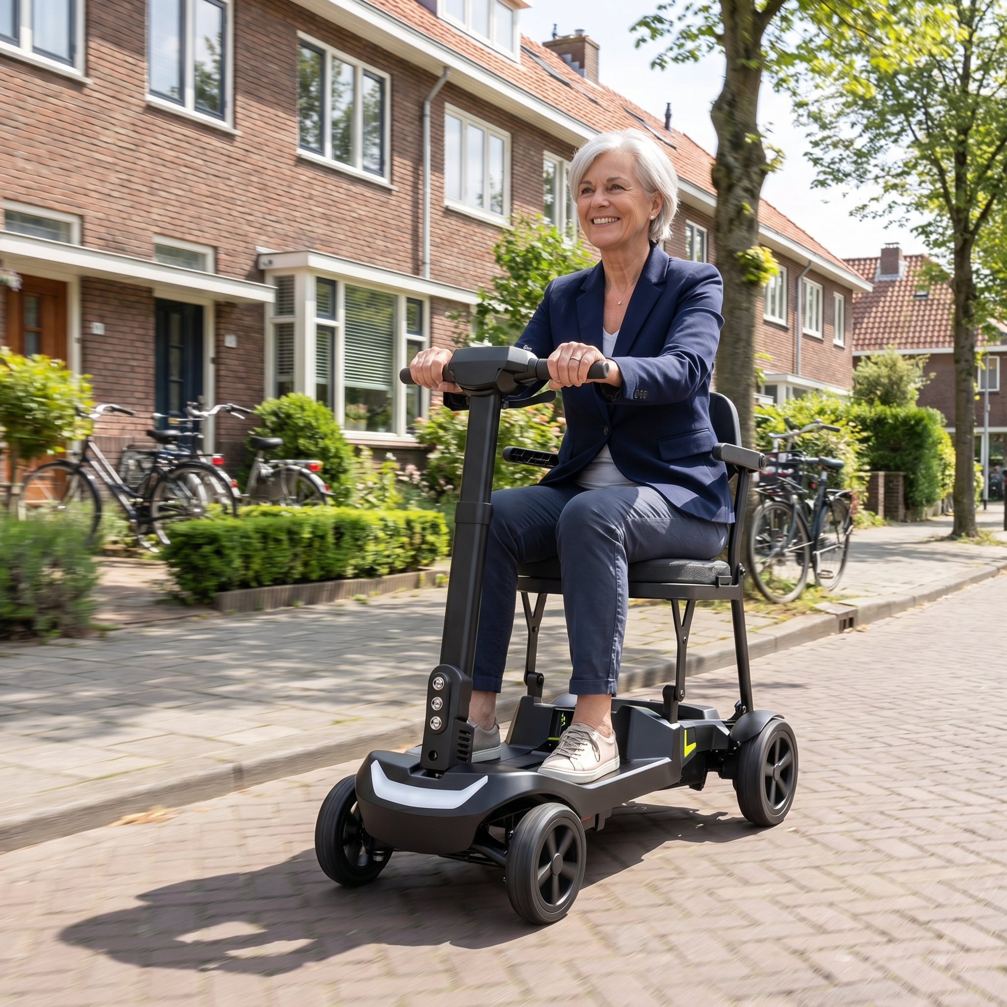 IVA Traveler 500 Zwart - sfeerbeeld in een Nederlandse woonwijk