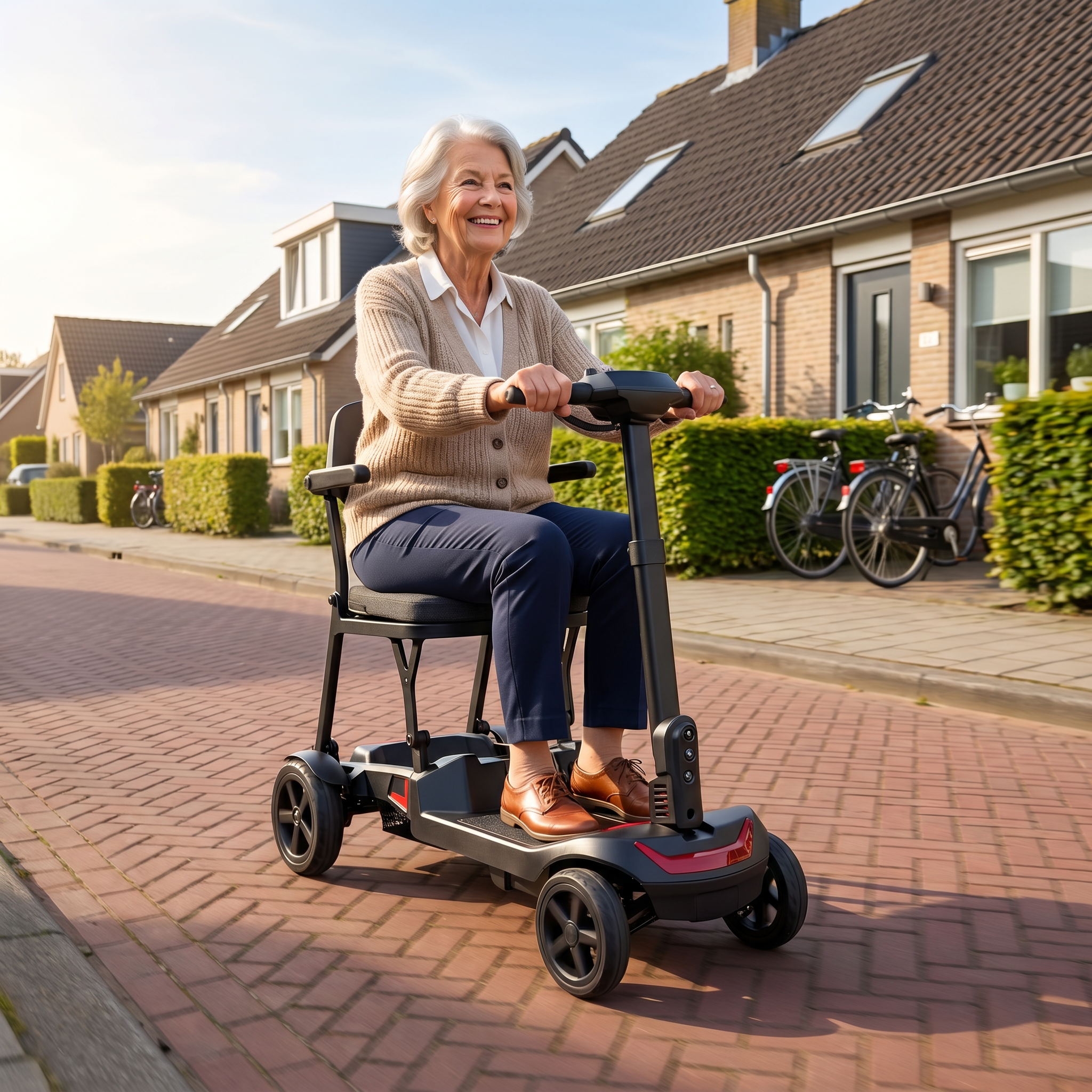 IVA Traveler 500 Rood sfeerfoto woonwijk - IVA Mobility BV