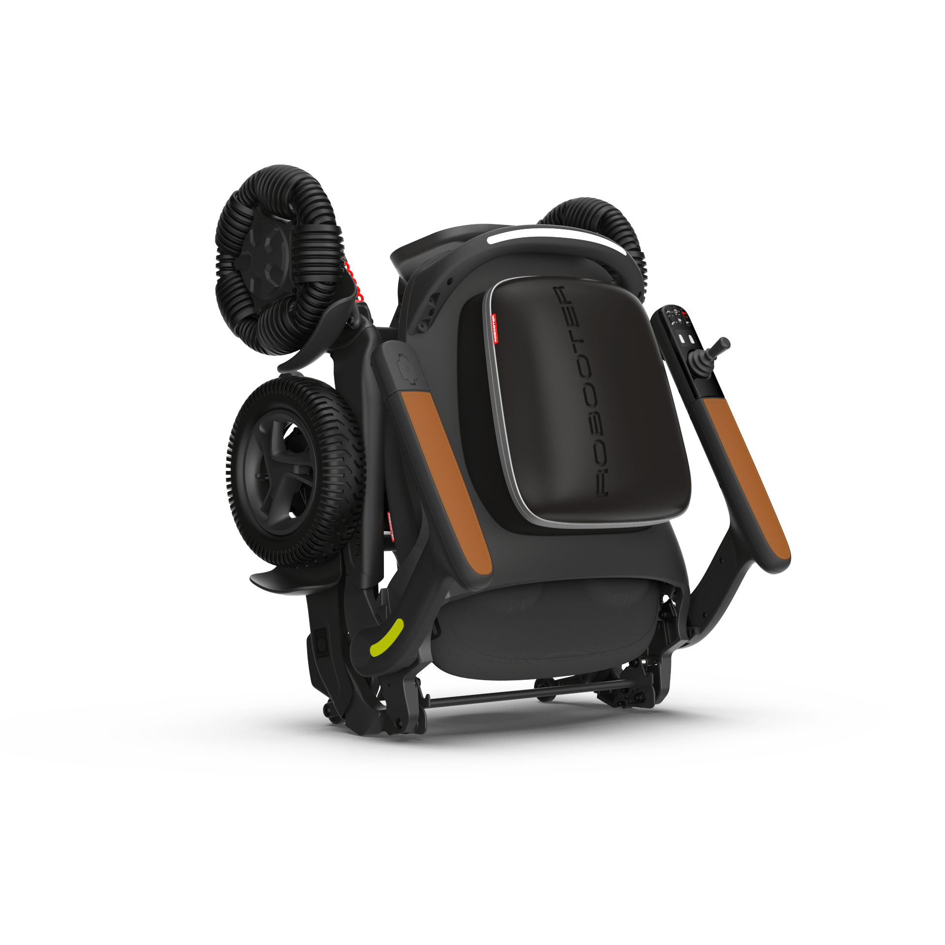 IVA Robooter E60 rolstoel met comfortabele zitting en wielen, geschikt voor mobiliteitsondersteuning.