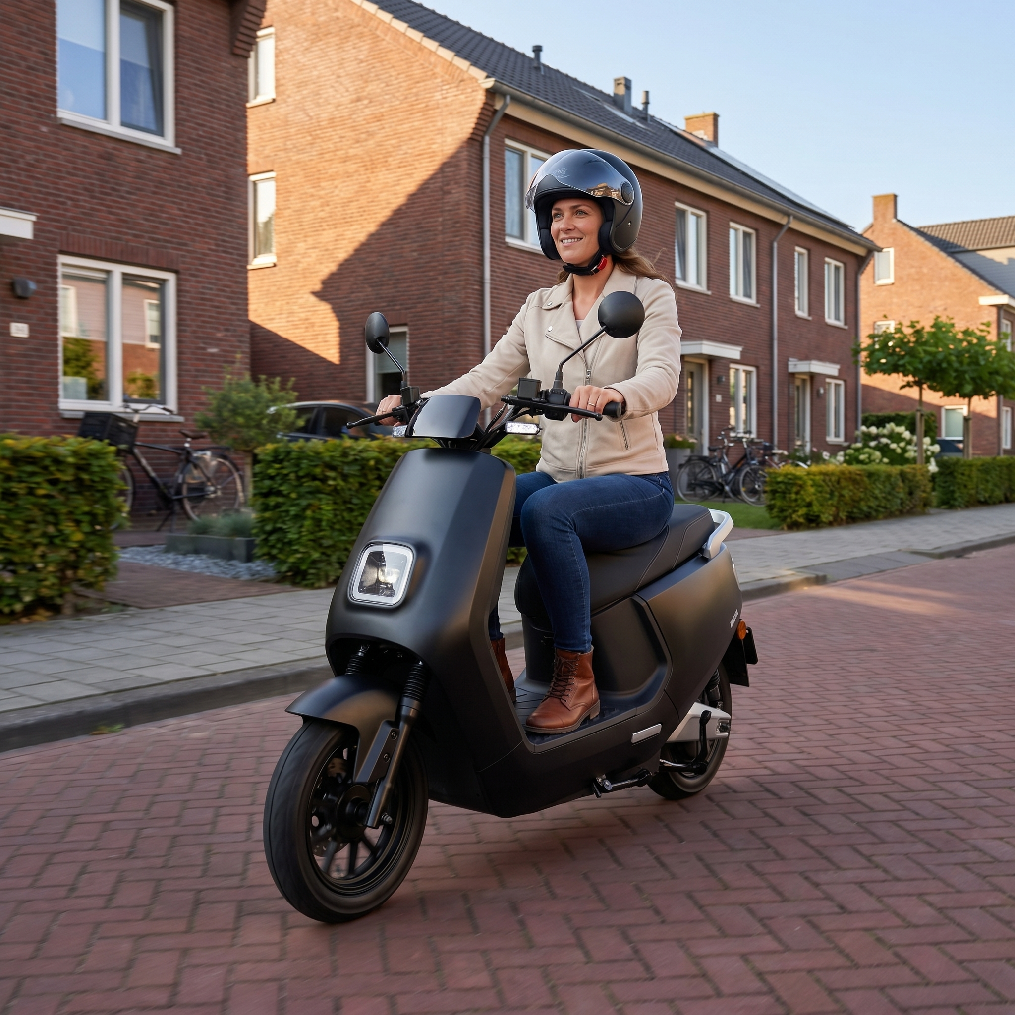 IVA E-GO S8 Matzwart lifestyle woonwijk