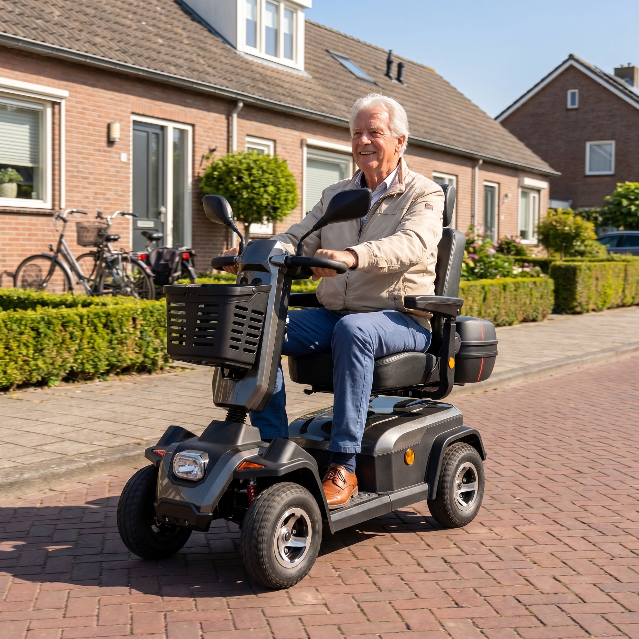 IVA Rider 700 Grijs lifestyle woonwijk