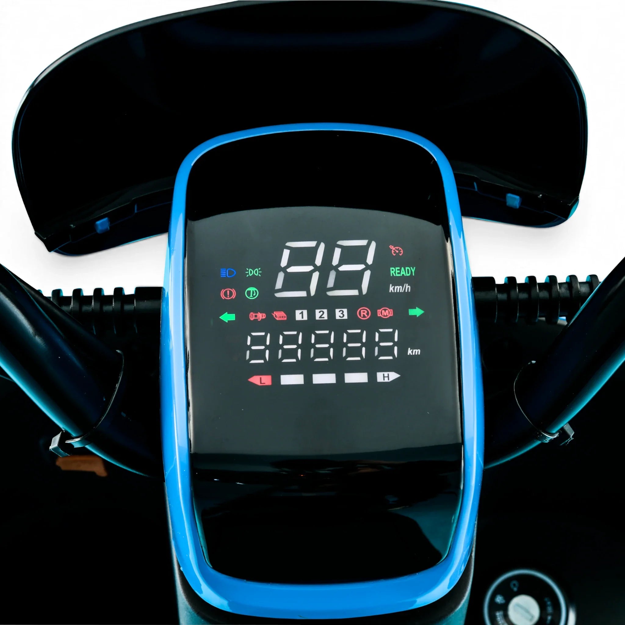 IVA E-GO S1 digitaal display met snelheid, kilometerstand en rijstanden